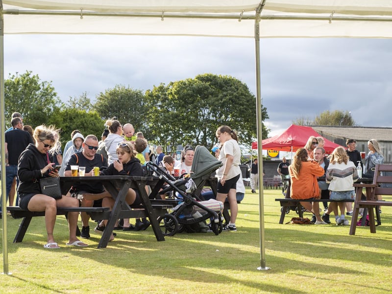 Time for a break at the East Coast Fitness Festival in Skegness.