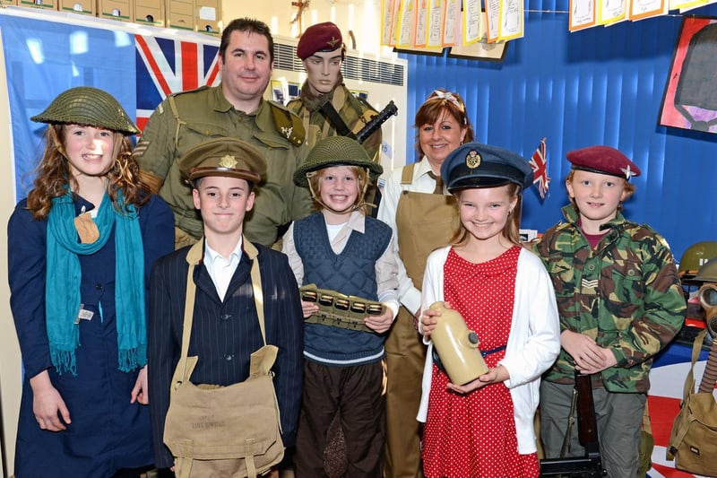 Pupils at St Andrew's Primary School, in Woodhall Spa, welcomed We'll Meet Again, the mobile Second World War museum, 10 years ago.