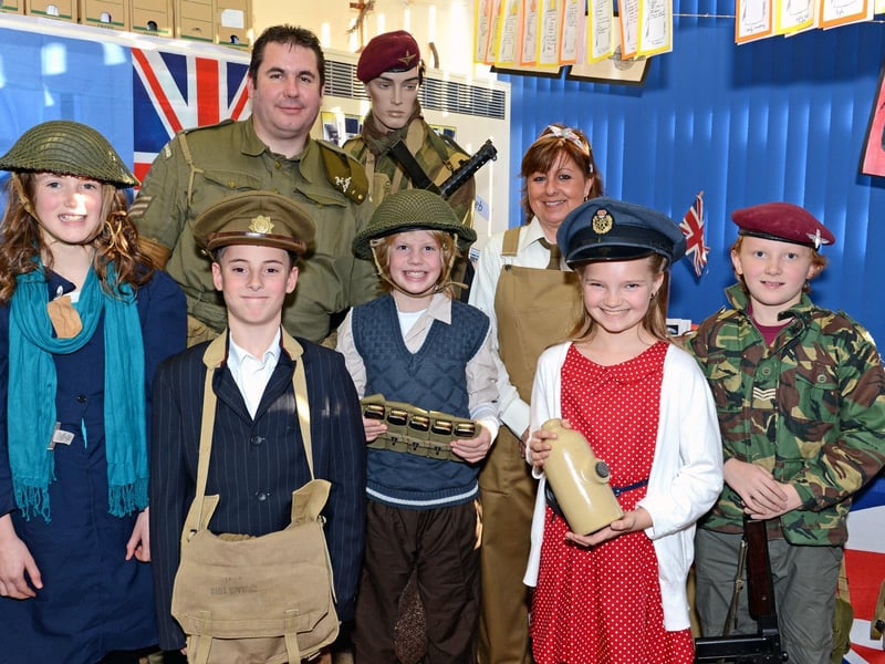 Pupils at St Andrew's Primary School, in Woodhall Spa, welcomed We'll Meet Again, the mobile Second World War museum, 10 years ago.