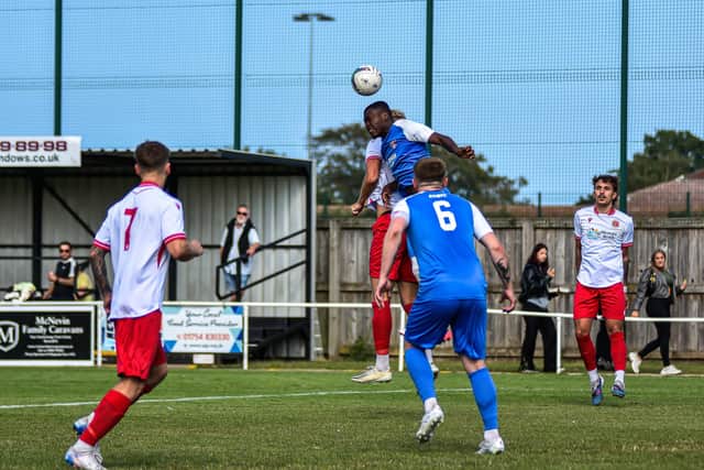 Skegness in action against Kimberley. Pic by Ryan Thompson, Happy Snapz Photography.
