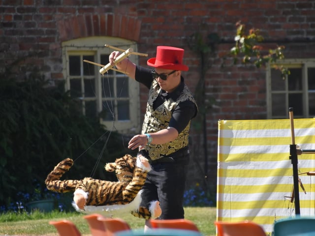 One of the acts at The Village Church Farm museum 50th anniversary.