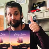 Ric Hart with copies of Pupy Love