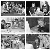 Nine photographs from Boston Grammar School's 12-hour marathon of 1999.
