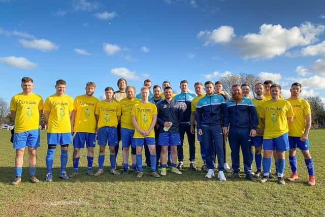Manby FC at Lily's charity match. Photo: Chris Frear