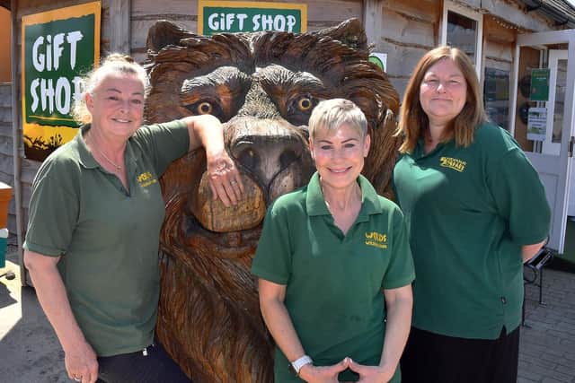 Staff at Wolds Wildlife Park, from left: Tracy Walters, Sharron Tonge, and Sharon Stevenson. Photos: Mick Fox