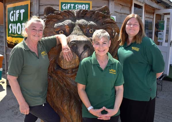 Staff at Wolds Wildlife Park, from left: Tracy Walters, Sharron Tonge, and Sharon Stevenson. Photos: Mick Fox
