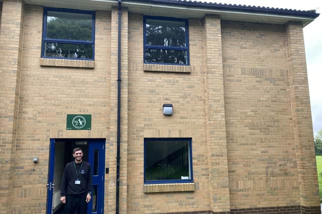 Thomas Middlecott Academy's alternative provision centre, with AP manager Jamie Skinner.