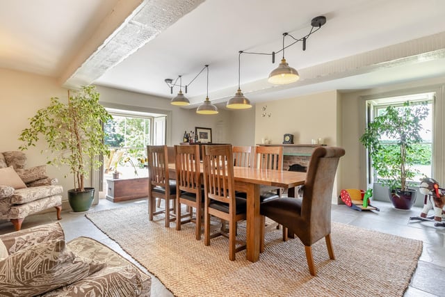 The dining room.