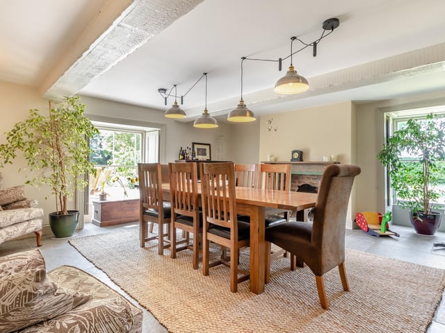 The dining room.