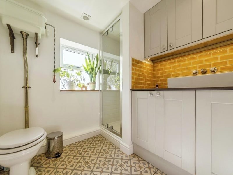 The utility/shower room.