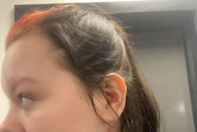 Katie's mum tied her hair back to disguise the streaks when the term started.