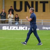 Boston United manager Paul Hurst - Pic by Alex Mather Photography.