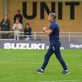 Boston United manager Paul Hurst - Pic by Alex Mather Photography.