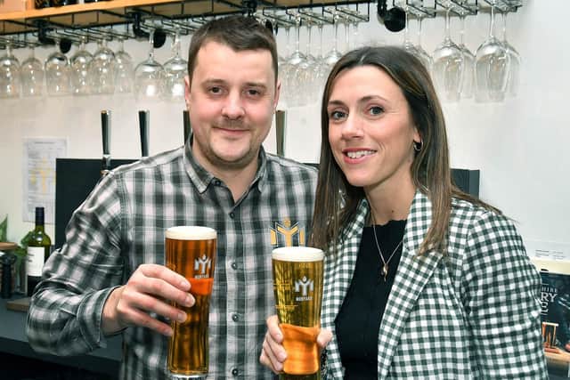 Oliver and wife Rosie celebrate their award.