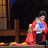 A scene from Ukrainian National Opera's production of Madama Butterfly.