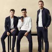 John Stones wears: The Performance Suit Jacket, The Performance Zip Polo, The Performance Trouser & The Loafer
Ollie Watkins wears: The Performance Crew, The Performance Trouser & The Loafer
Harry Kane wears: The Performance Bomber, The Performance Zip Polo, The Performance Trouser & The Loafer