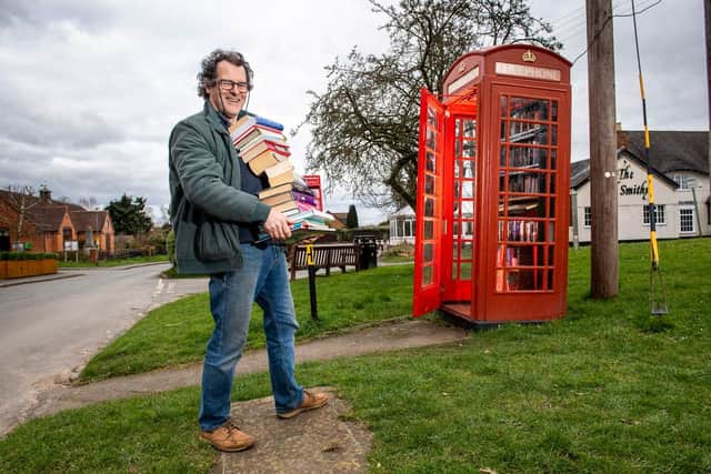 A book exchange is another popular re-use for old phone boxes