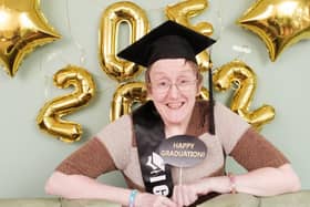 Resident Sarah Munro at her graduation ceremony