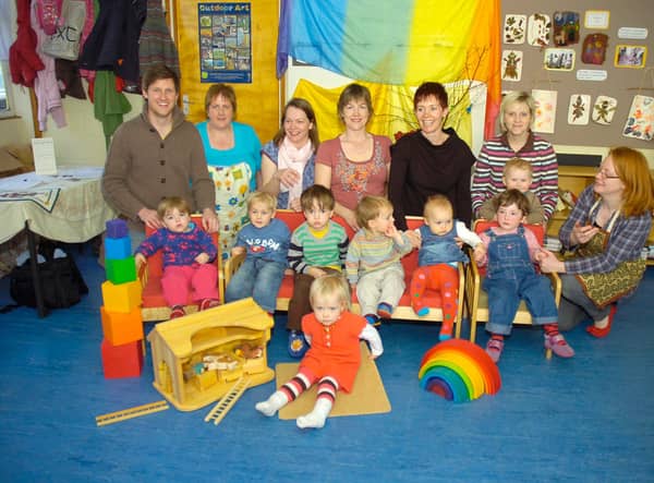 Celebrations at Treehouse Children's Centre 10 years ago. Pictured (from left) R Christian Challis, Rachel Garrill, Kate Stark, Emma Catlin, Vic Lofthouse, Fiona Morley, and Rachel Shaw-West.
