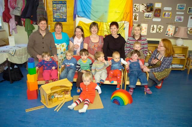 Celebrations at Treehouse Children's Centre 10 years ago. Pictured (from left) R Christian Challis, Rachel Garrill, Kate Stark, Emma Catlin, Vic Lofthouse, Fiona Morley, and Rachel Shaw-West.