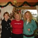 A Christmas family photo. From left, Nigel, daughter Yasmin, Kim and daughter Sophie.
