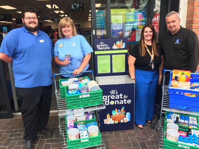 Food bank drive at Alford Food Store