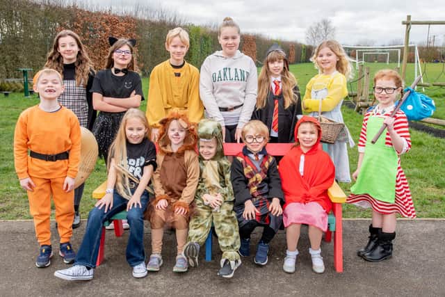 North Cockerington primary school's World Book Day costumes.