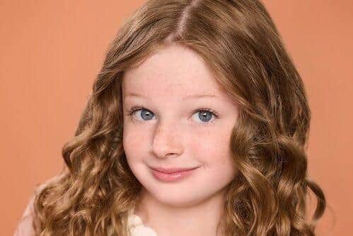 Eleven-year-old Norah Nunes, one of Cameron's proteges, who plays Little Dolly in the new Broadway musical.