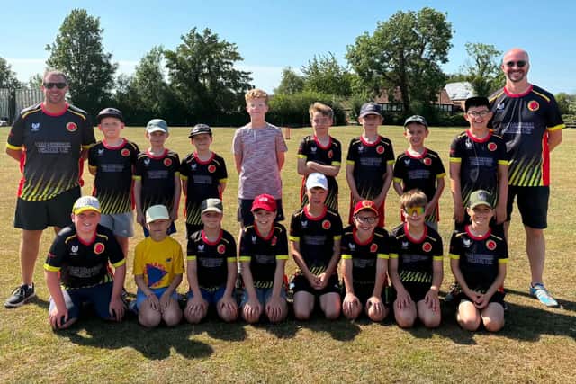 Horncastle U10s players at Grimoldby Softball Festival.