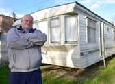 Steven Fletcher, of Sutterton, faces losing his caravan home.