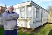 Steven Fletcher, of Sutterton, faces losing his caravan home.