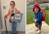 Freddie Cannon, age 5, left, dressed as Wally from his favourite book Where's Wally, while 23-month-old Cody dressed up as his absolute hero, Paddington Bear.
