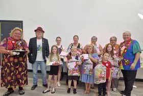 Winners of the Arts abd Crafts Competition at Skegness Carnival.