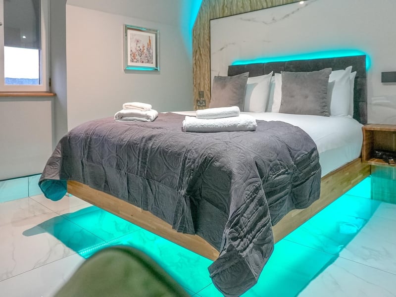 Some of the beds appear to float off the ground