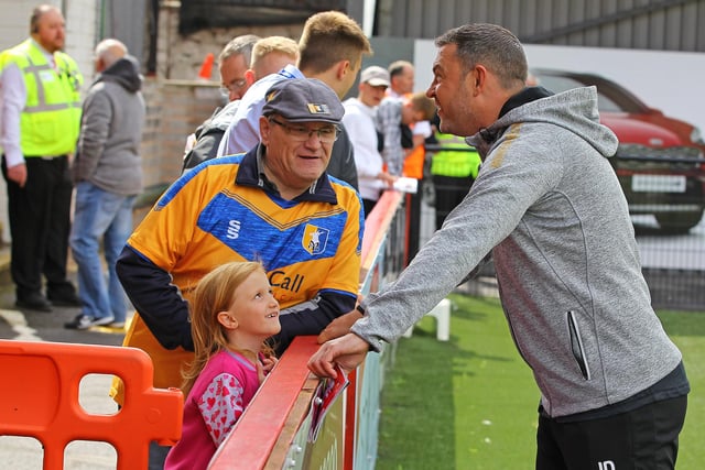 Mansfield slipped to a 1-0 defeat at Exeter on 31st August 2019 as these fans watched on.