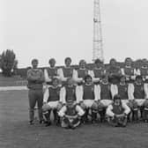 Lincoln City players pose for a pic on 20th August 1970.