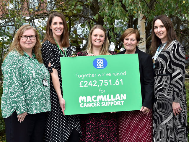 Macmillan and Lincolnshire Co-op representatives