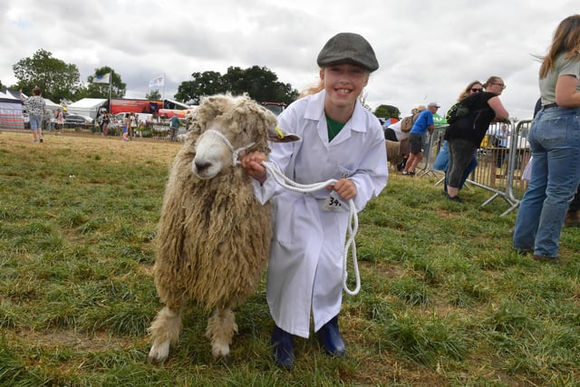 Liberty Whyment 10 of Great Hale with a Corner Farm, Helpringham, Lincoln Longwool sheep