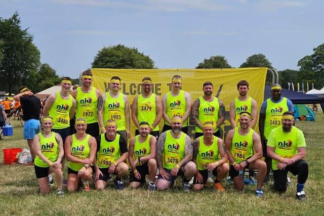 Team enfinium before taking on the Total Warrior Challenge
