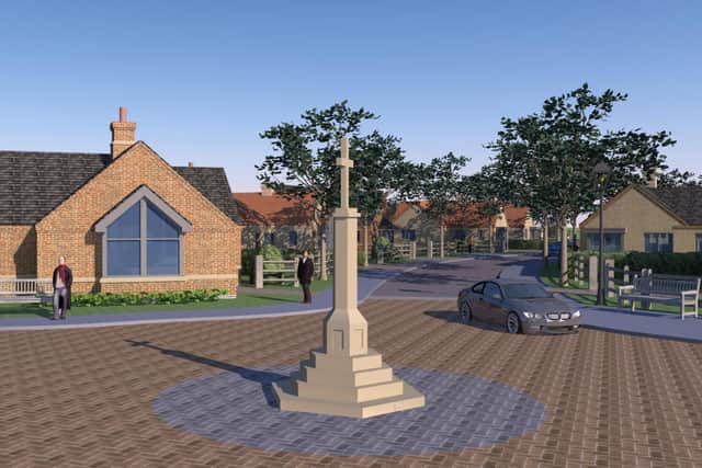 An impression of how the retirement village would look.