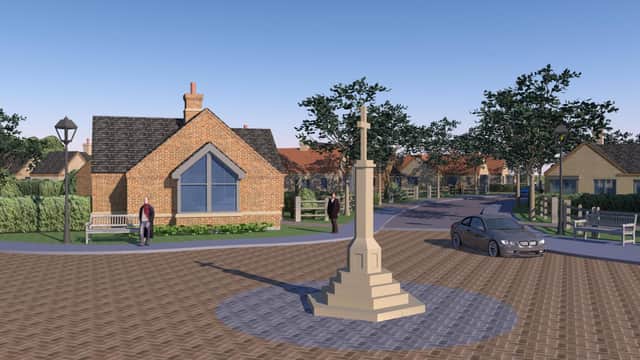 An impression of how the retirement village would look.