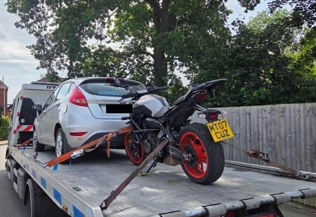 A Yamaha MT-07 was found abandoned by a member of public which has since been recovered and will be returned to their owner.