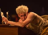 Adam Gillen in Amadeus, part of the National Theatre At Home series. Photo by Marc Brenner.