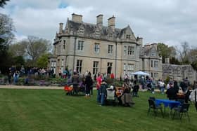 A busy day for the Easter Egg Trail at Rauceby Hall on Easter Sunday.
