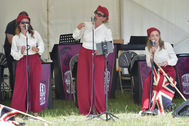 The Blighty Belles performing