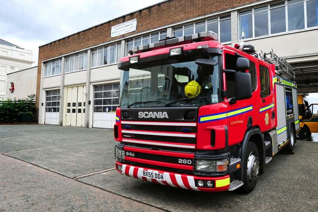 File photo dated 14/09/09 of a fire engine outside Warwickshire Fire & Rescue Service Headquarters, Leamington Spa. A plan to replace fire control rooms with new regional centres ended in 'complete failure', costing the taxpayer almost half a billion pounds, according to a damning report by a committee of MPs.