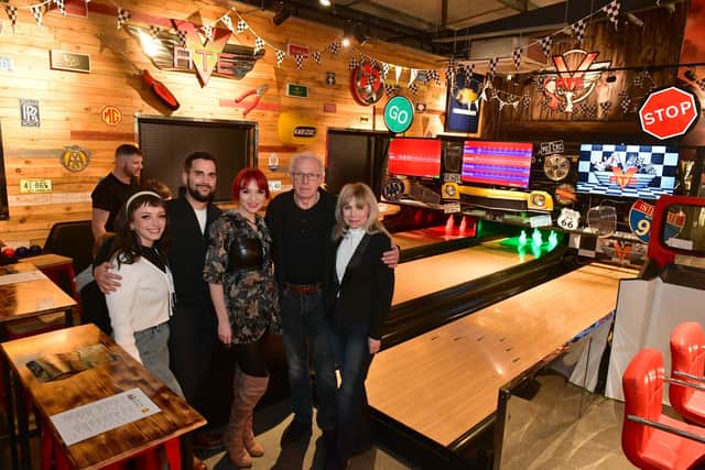 Pictured (from left) brand manager Katie Calder and directors Neil Burden, Victoria Burden, Bob Wilding, and Lesley Wilding.