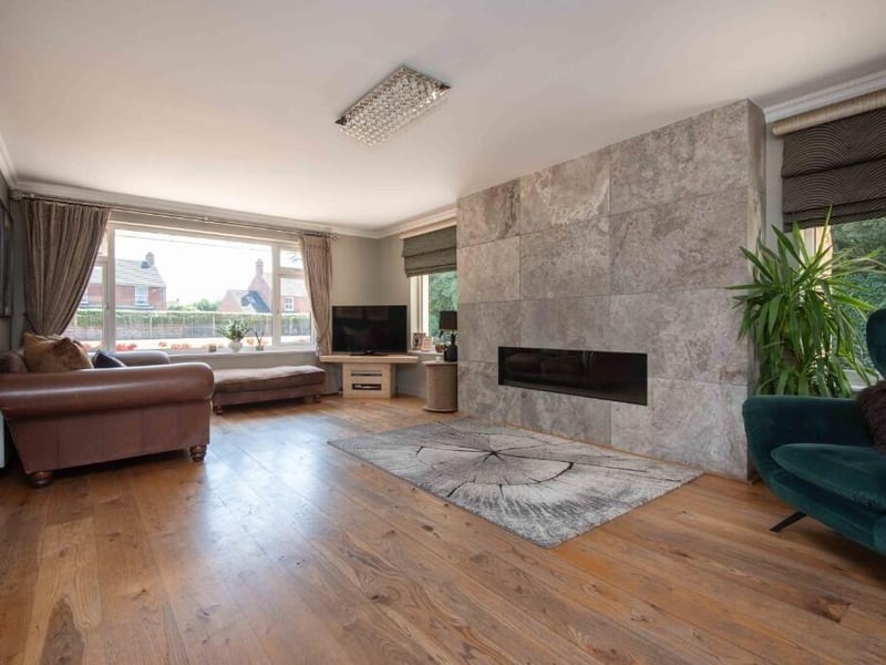 The living room.