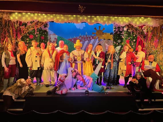 The cast of Jack and the Beanstalk (Almost!) at Horncastle Theatre Company. Photo: Paul Dexter