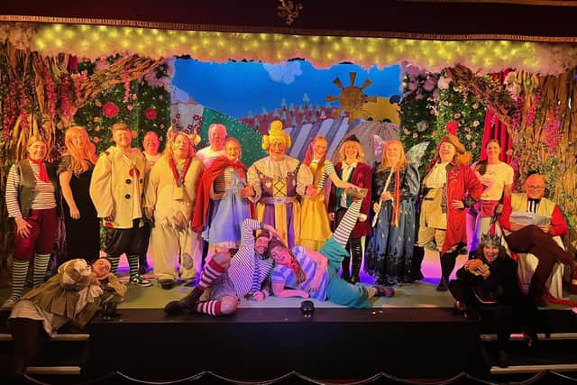 The cast of Jack and the Beanstalk (Almost!) at Horncastle Theatre Company. Photo: Paul Dexter